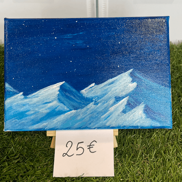 Montagne bleu 
