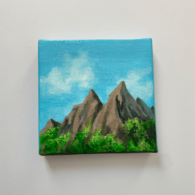 Montagnes au printemps 