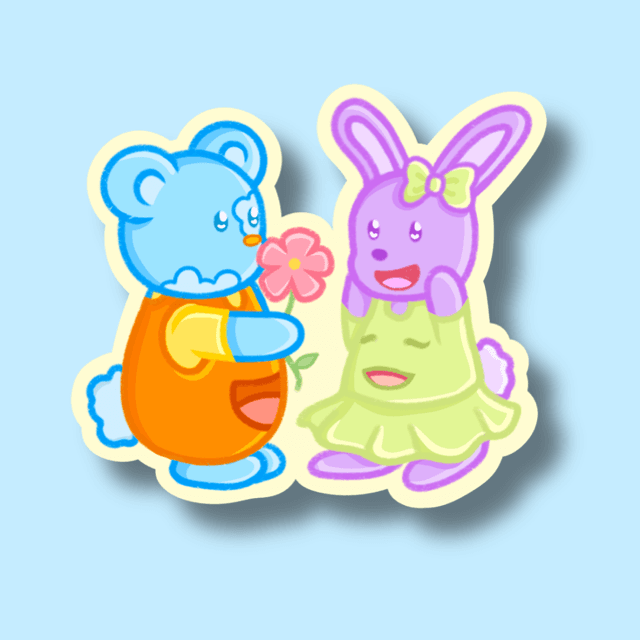 Sticker Tibloo &amp; Lila 