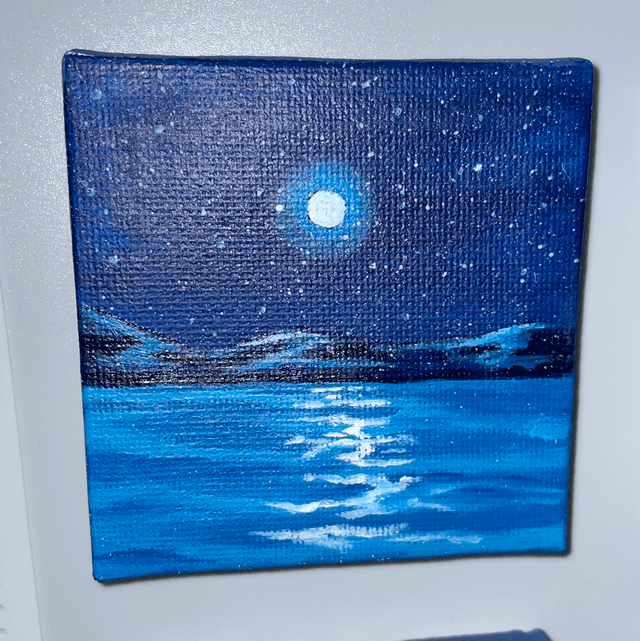 Montagne et mer nuit