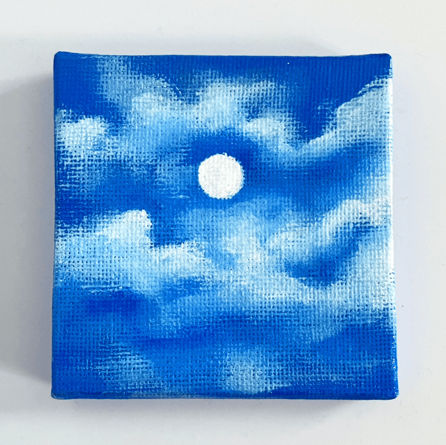 Lune et nuages 